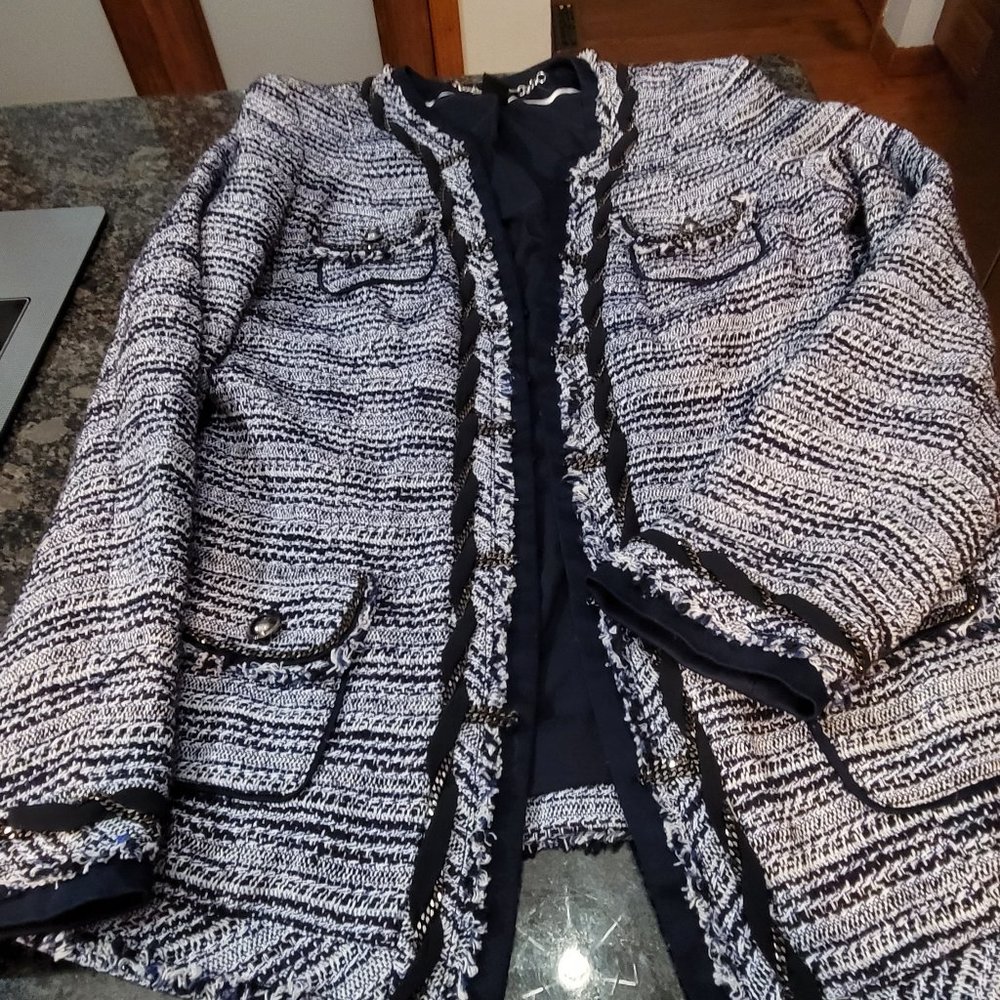 White House Black Market Tweed Jacket Size 4